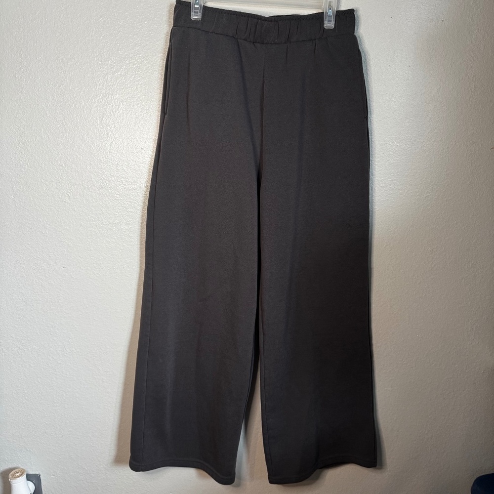 Wide Leg Sweatpants Gray size Large